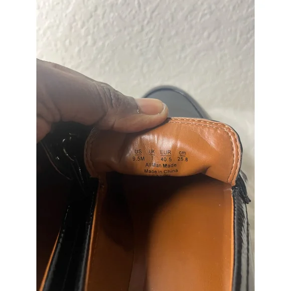 Franco Sarto Cason Black Loafers Faux Leather Women Size 9.5M - Picture 7 of 9